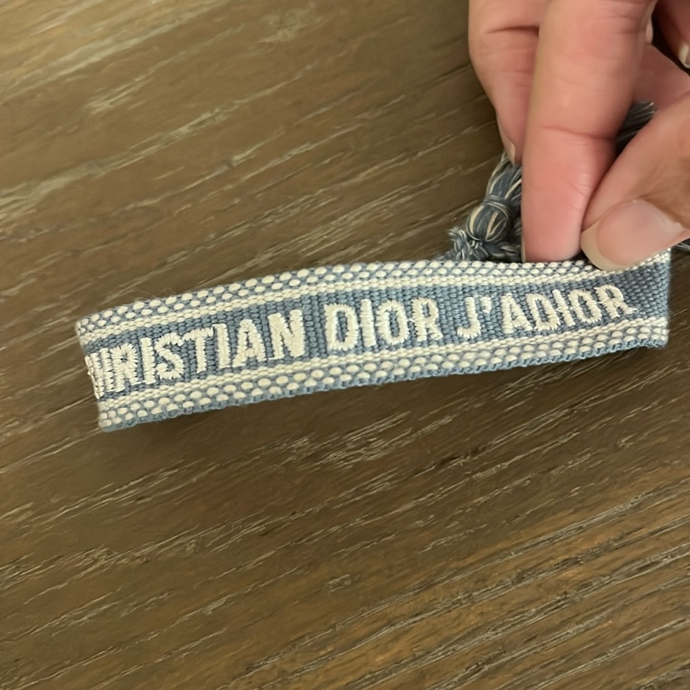 Christian Dior Friendship bracelet. In baby blue.